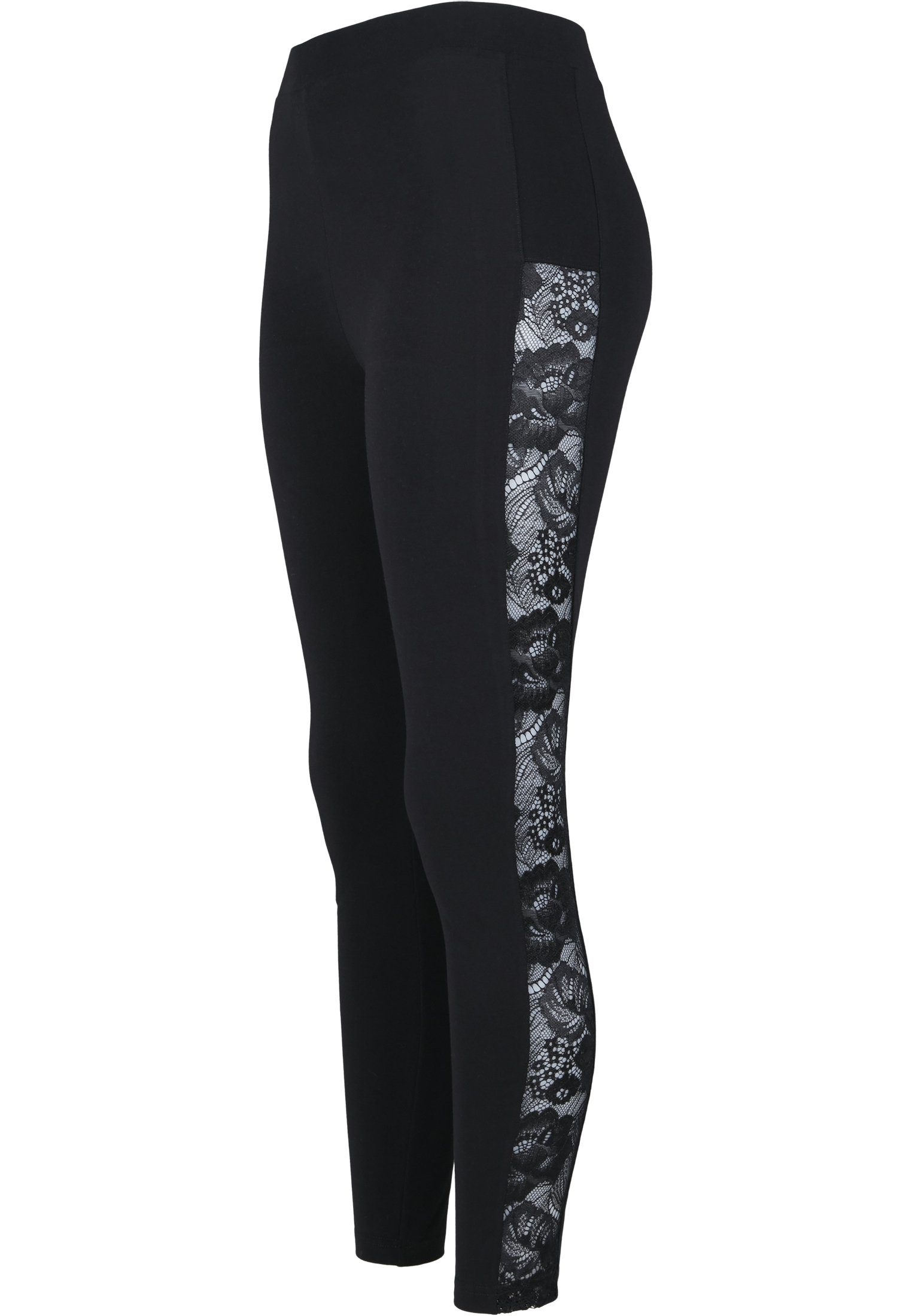 URBAN CLASSICS Leggings Damen Ladies (1-tlg) Lace Striped Leggings