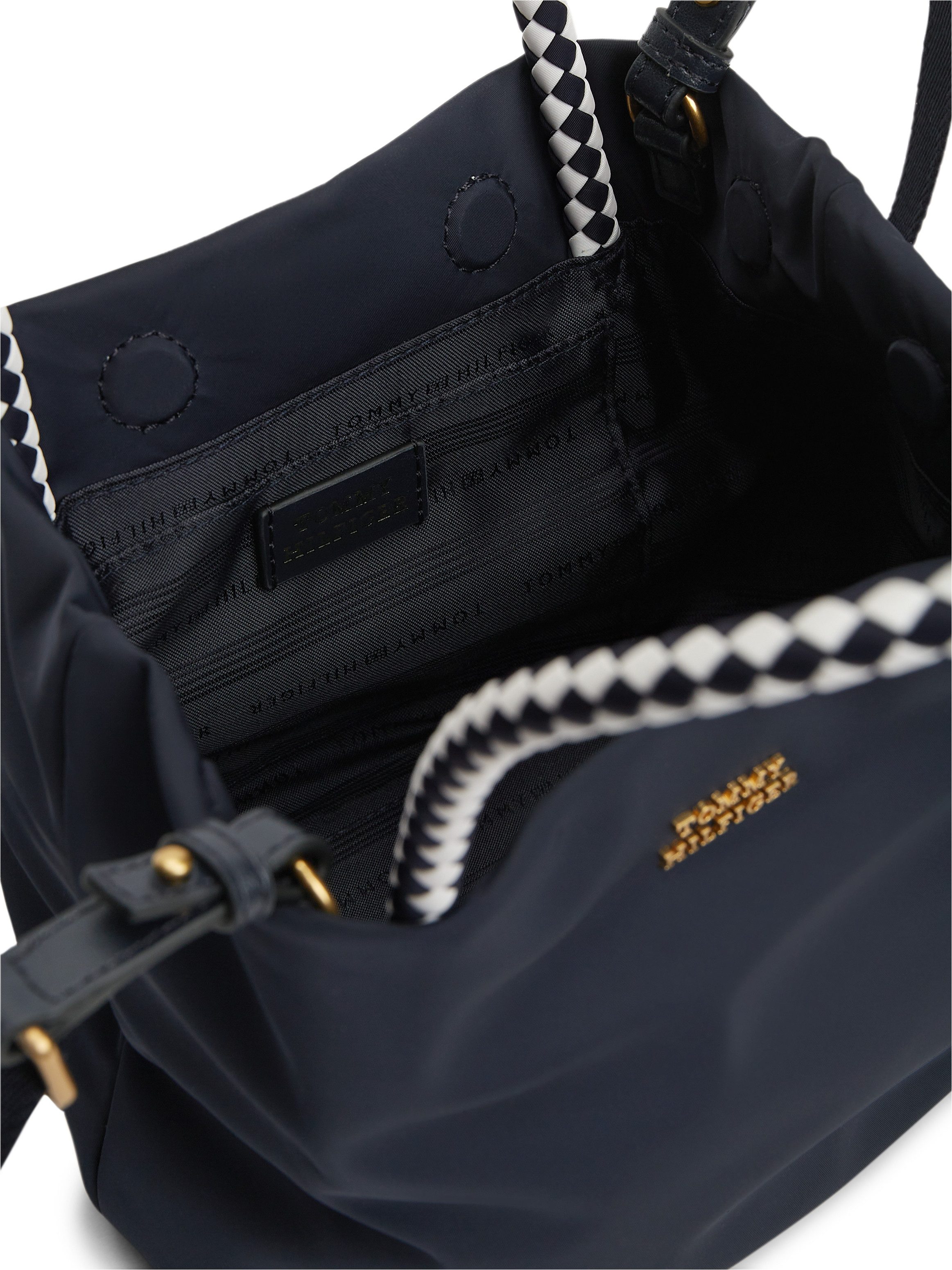 Tommy Hilfiger Handtasche TH MARINA BUCKET NYLON, Damen Tragetasche, Umhängetasche, Schultertasche mit Logoschriftzug – Bild 5 von 5