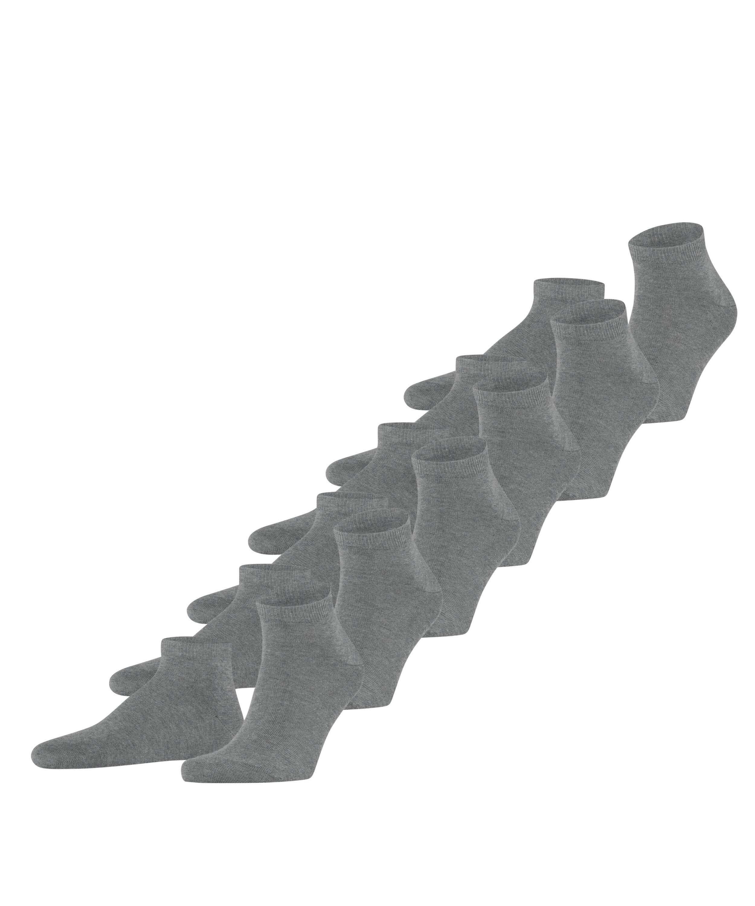 FALKE Sneakersocken Happy 6-Pack (6-Paar) Set aus 6 Paar Baumwollsneakern light greymel. (3390)