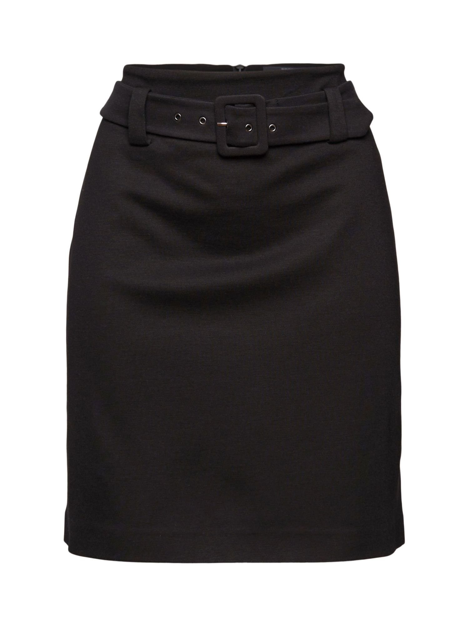 Damen Röcke Esprit Collection Minirock Minirock mit Gürtel aus Punto-Jersey