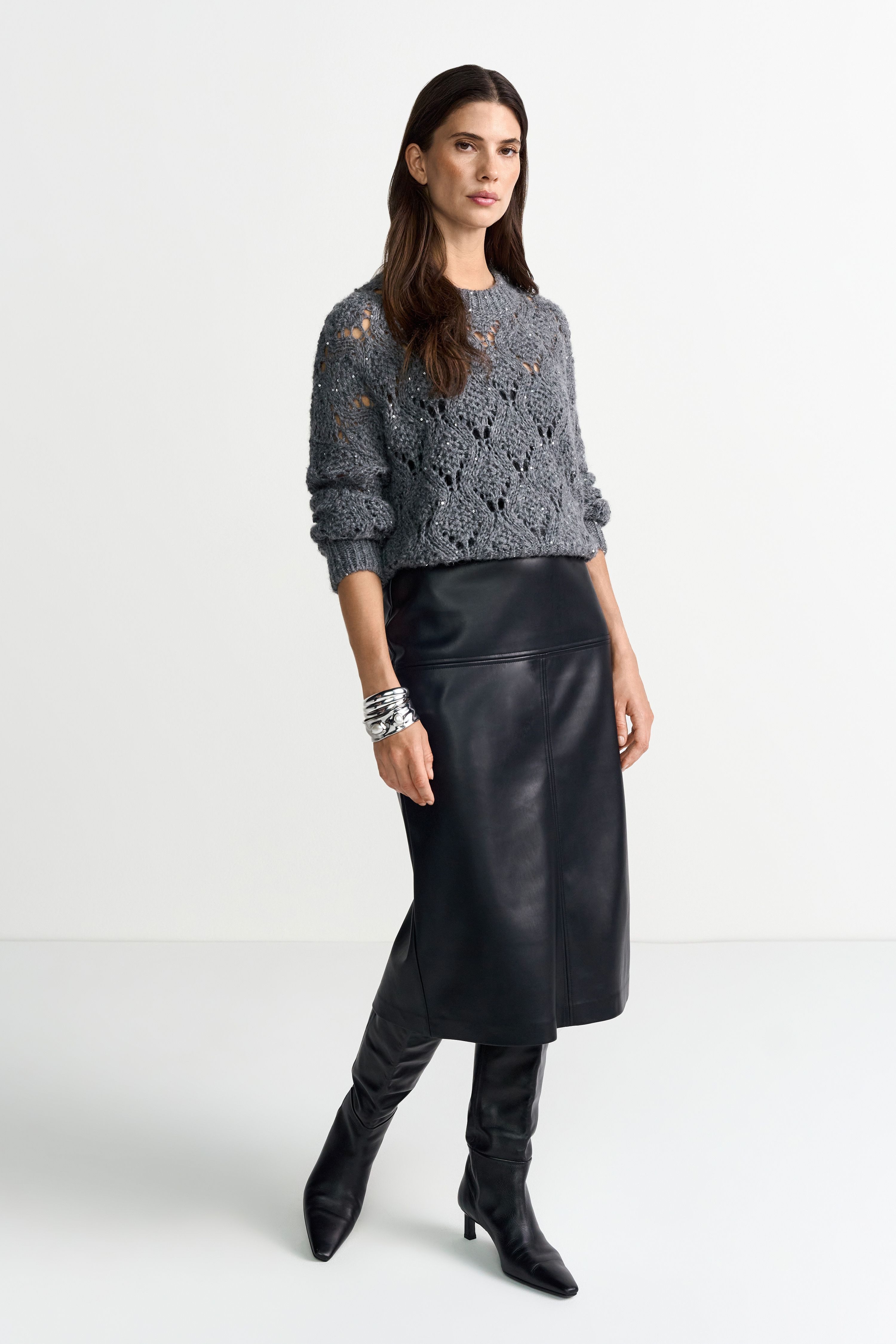 RICHROYAL Strickkleid