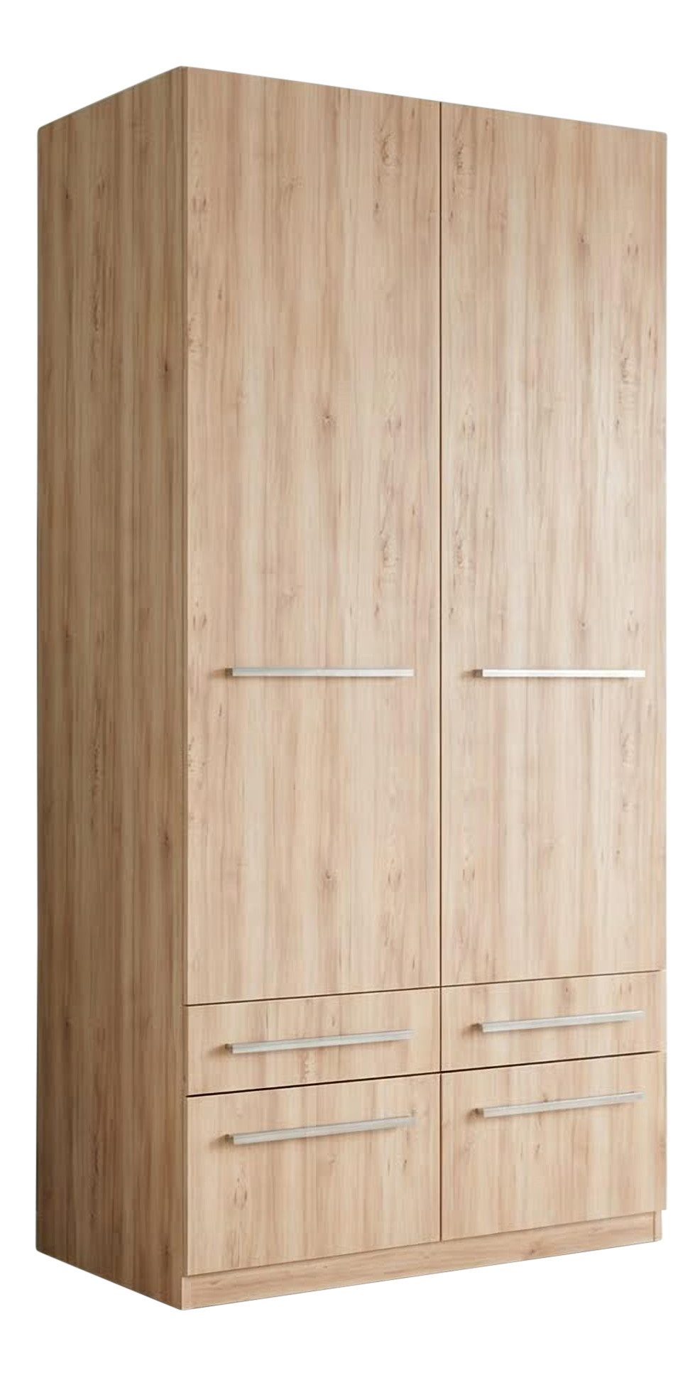 priess Kleiderschrank Schrank Garderobe Wäscheschrank Barcelona in 5 Breiten viel Stauraum, geräumige Schubkästen, mit Spiegel, MADE IN GERMANY