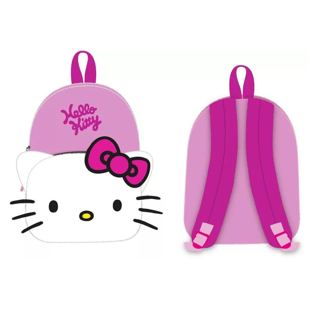 Hello Kitty Kinderrucksack Hello Kitty Pink Bow 3D Plüsch Rucksack, Tasche 30 cm (1-tlg)