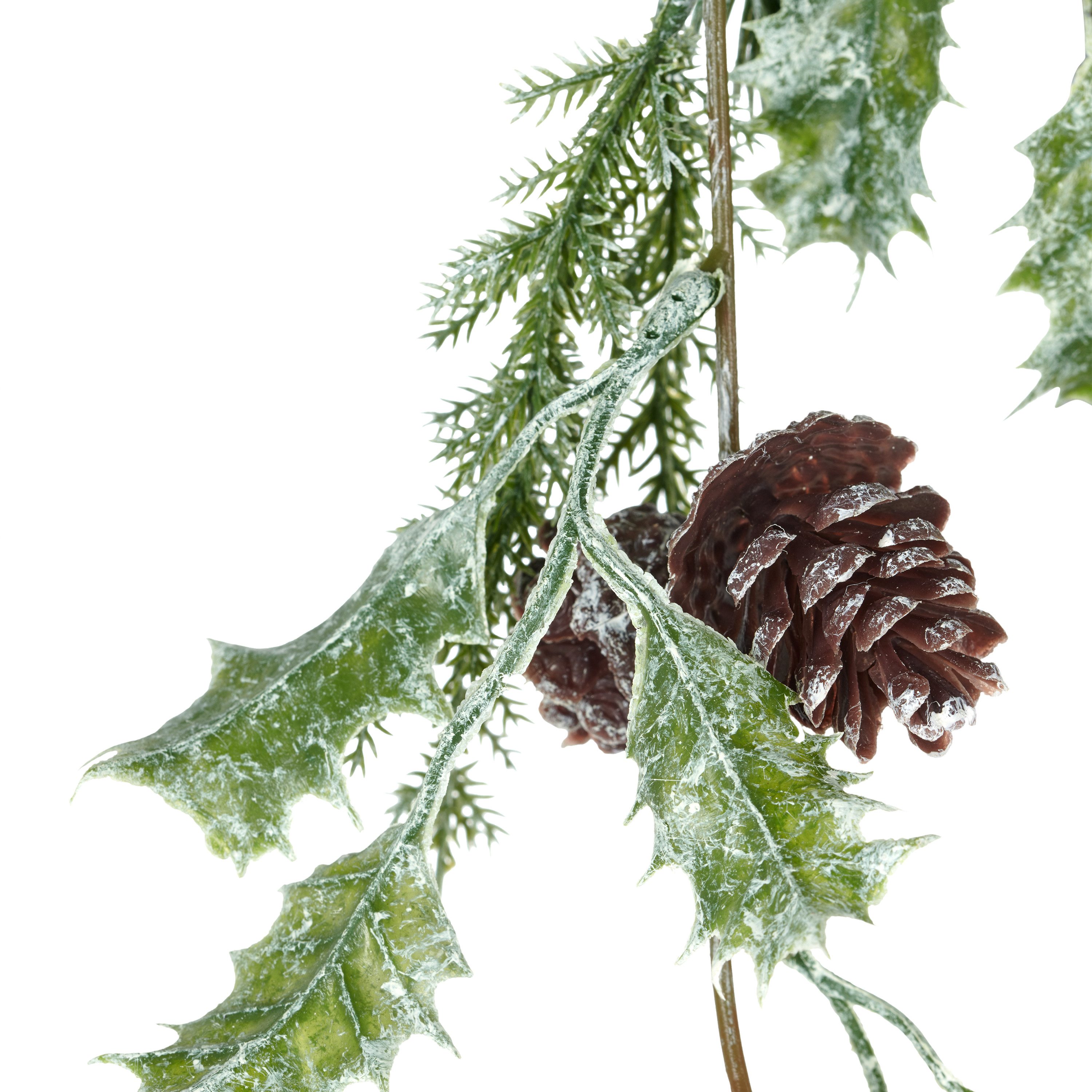 Kunstgirlande Girlande, Creativ green, mit Zapfen