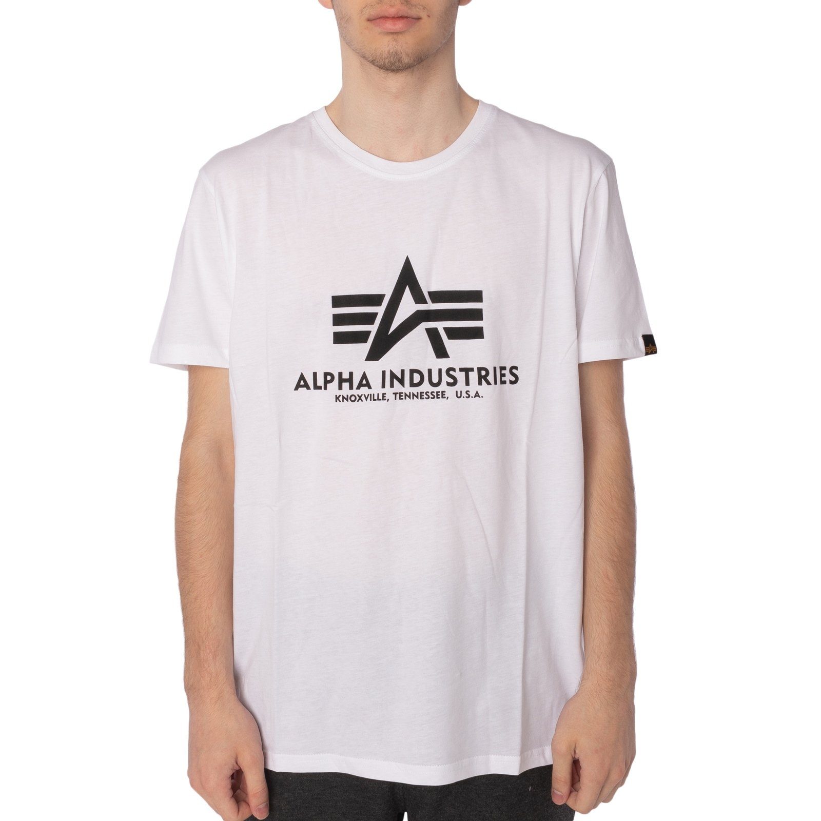 Industries weiß (1-tlg) T-Shirt Industries Alpha Basic Alpha T-Shirt