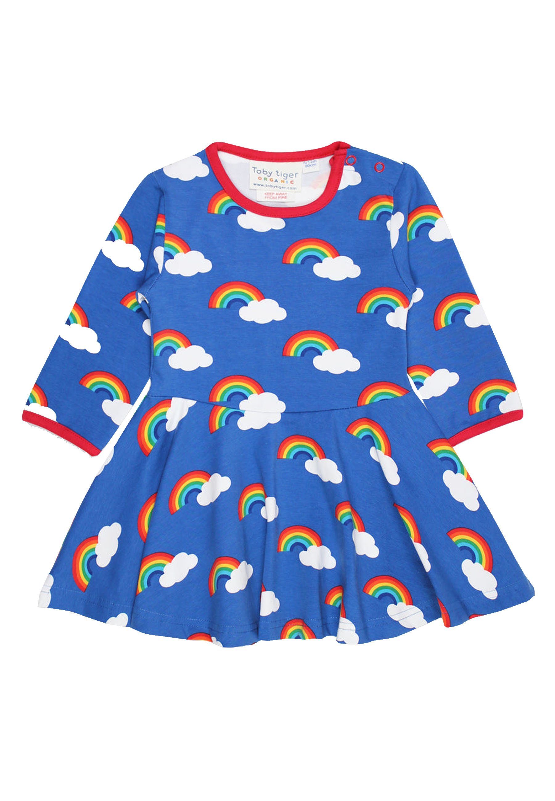 Shirtkleid Toby mit Regenbogen Tiger Print Skaterkleid