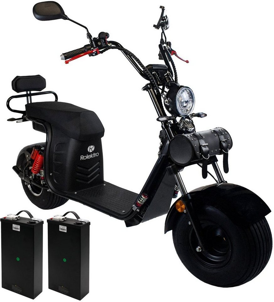 Rolektro EMotorroller »ECruiser 45 Lithium, Schwarz, 2x 60V20Ah Akku, 1500 Watt«, 1500 W, 45 Rolektro EMotorroller »ECruiser 45 Lithium, Schwarz, 2x 60V20Ah Akku, 1500 Watt«, 1500 W, 45