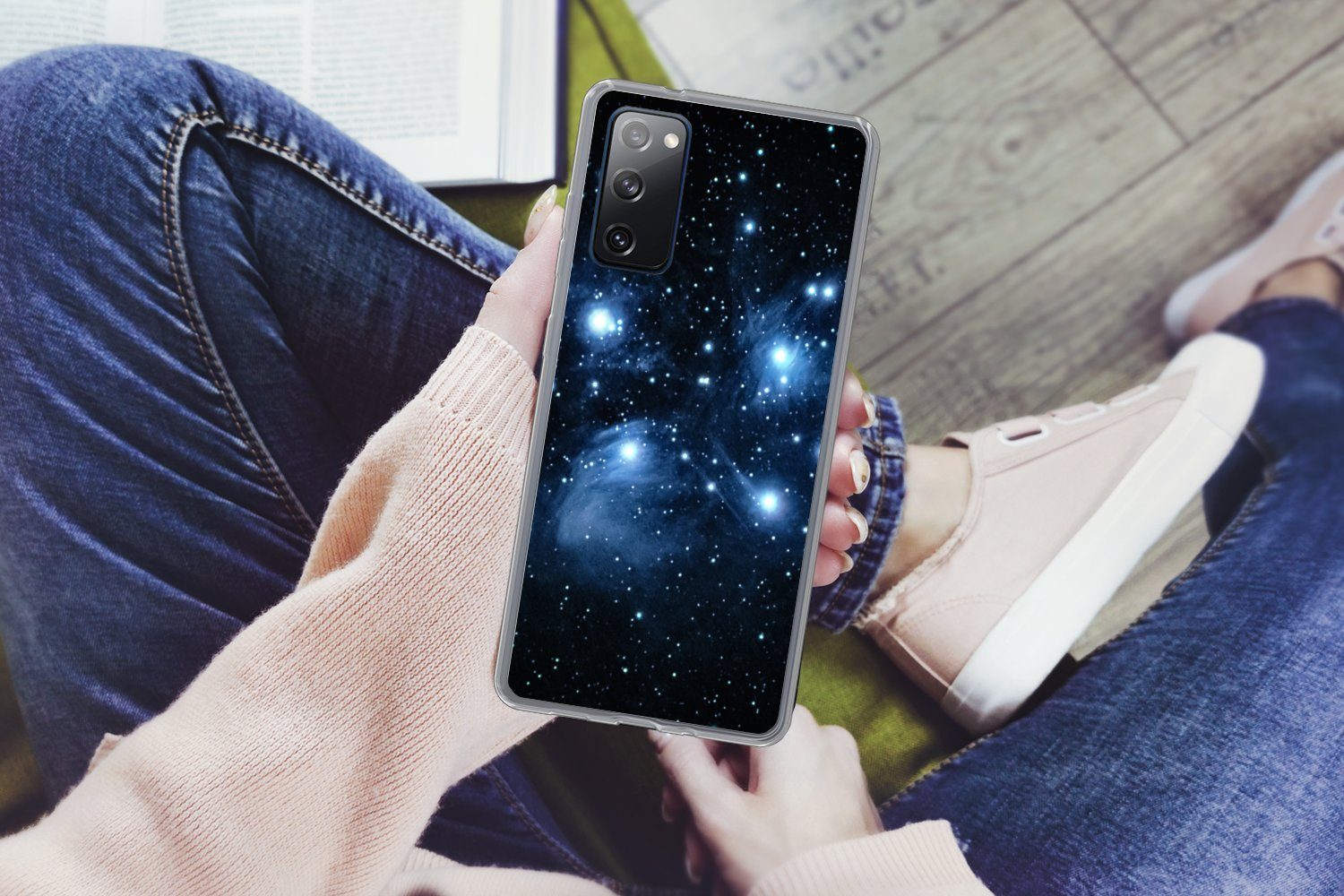 MuchoWow Handyhülle für Samsung Galaxy S20 FE Universum - Planeten - Sterne - Jungen - Mäd, Phone Case, Silikon, Schutzhülle Dünn