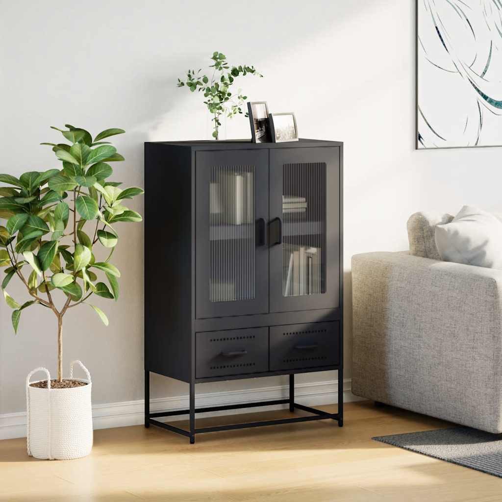 vidaXL Highboard Highboard Schwarz 68x39x111,5 cm günstig online kaufen