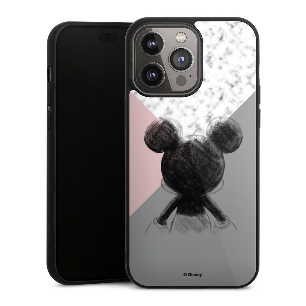 DeinDesign Handyhülle Marmor Glitzer Look Muster Cyan Glitter Marble Look, Apple IPhone 14 Pro Max Slim Case Silikon Huelle Ultra Duenn Schutzhuelle S0u8w0ul