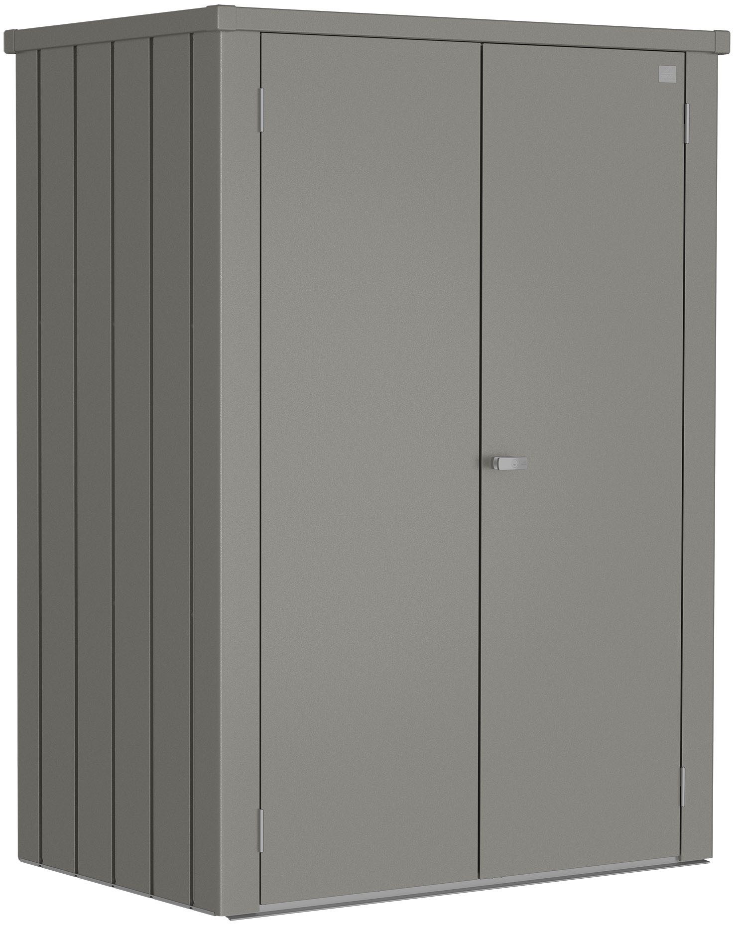 Biohort Mehrzweckschrank Romeo Gr. L high, verschiedene Farben 132x87x181 cm, der ideale Terrassenschrank aus Metall