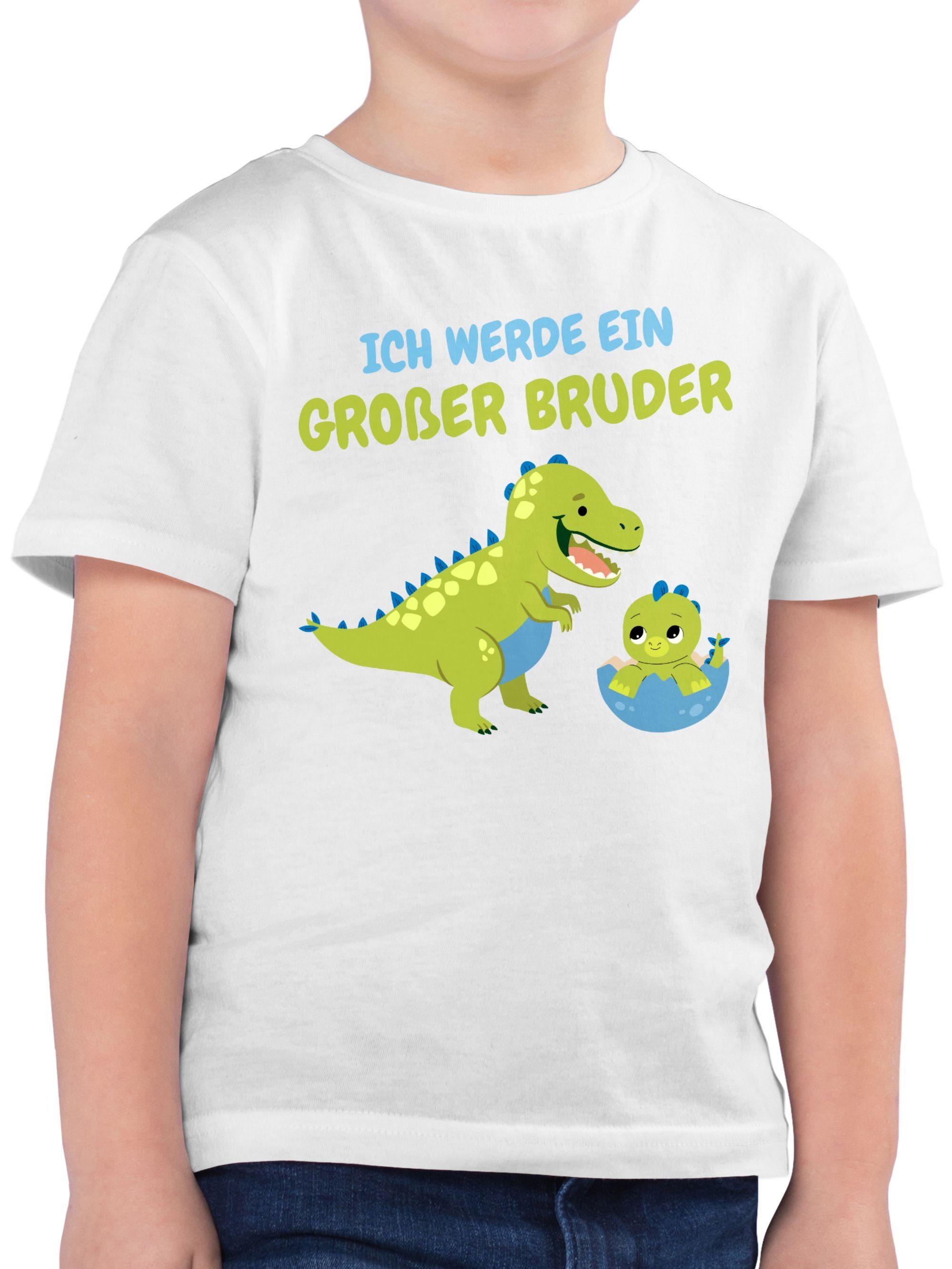 werde ein Bruder Großer T-Shirt großer 03 Bruder Weiß Ich Shirtracer