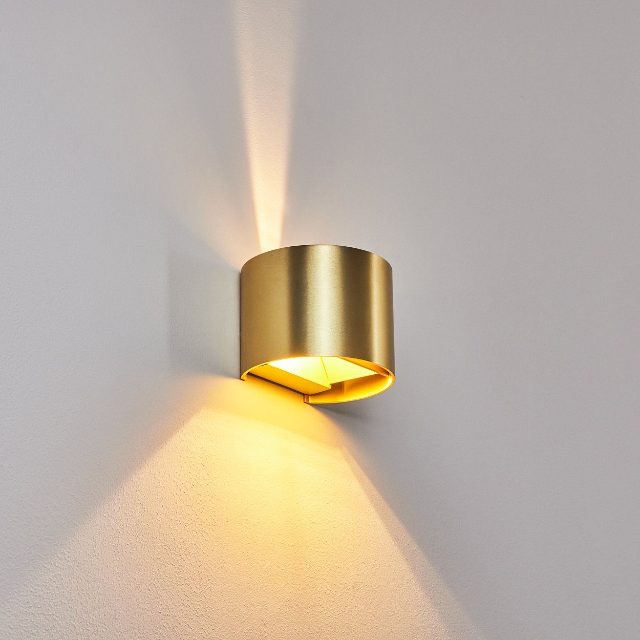 Raum Wand Up Wandleuchte Wohn goldfarben Lampen Zimmer Schlaf hofstein Down Flur