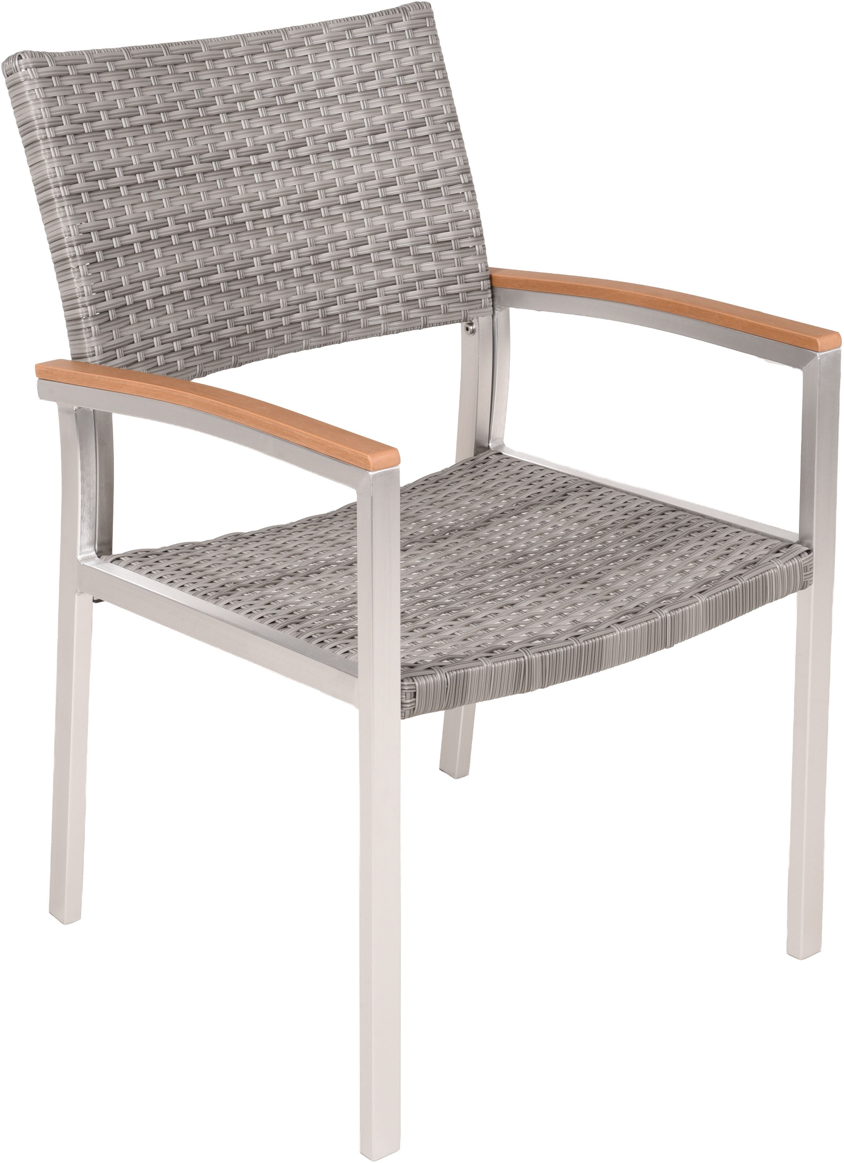 Garden Pleasure Stapelstuhl LIVORNO (Set, 2 St), Armlehne aus Non-Wood