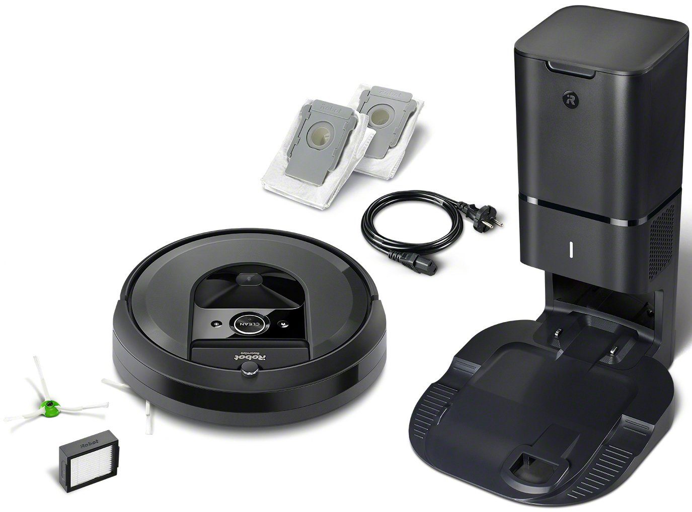 iRobot Saugroboter Beutel, i7+ Roomba Absaugstation Autom. (i7558), mit App-/Sprachsteuerung, Einzelraumkaritierung