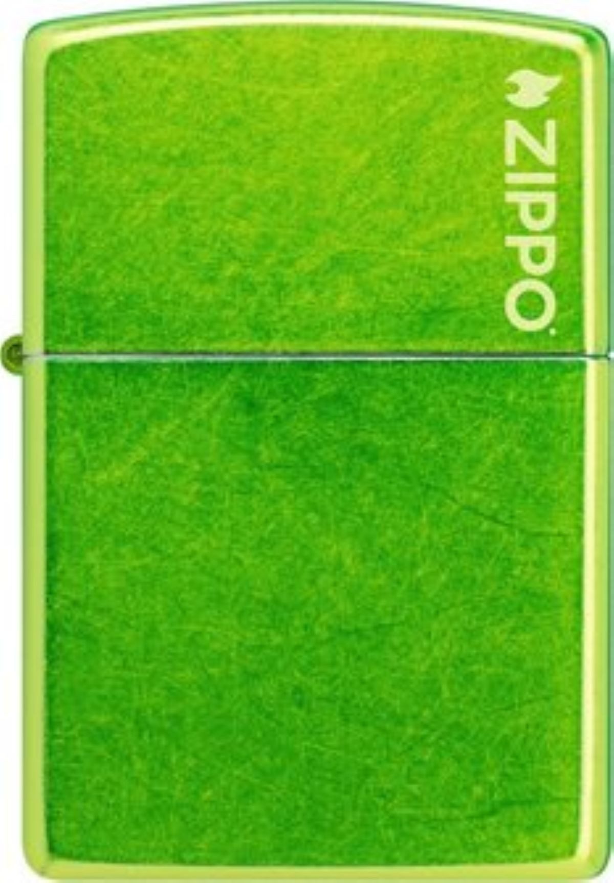 Zippo Feuerzeug Lurid grün mit Logo, das Original mit dem " Klick "