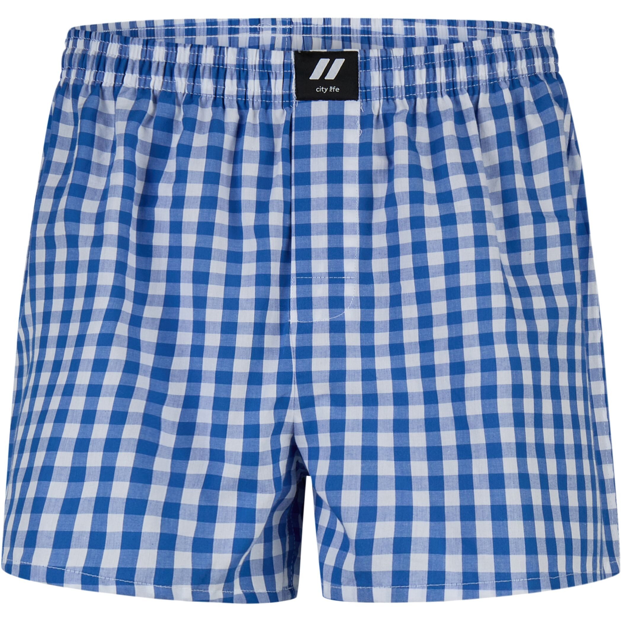 City Life Boxershorts Herren Unterhosen Baumwolle Webboxer (10er Pack) Sparpack S - 4XL (1-St)