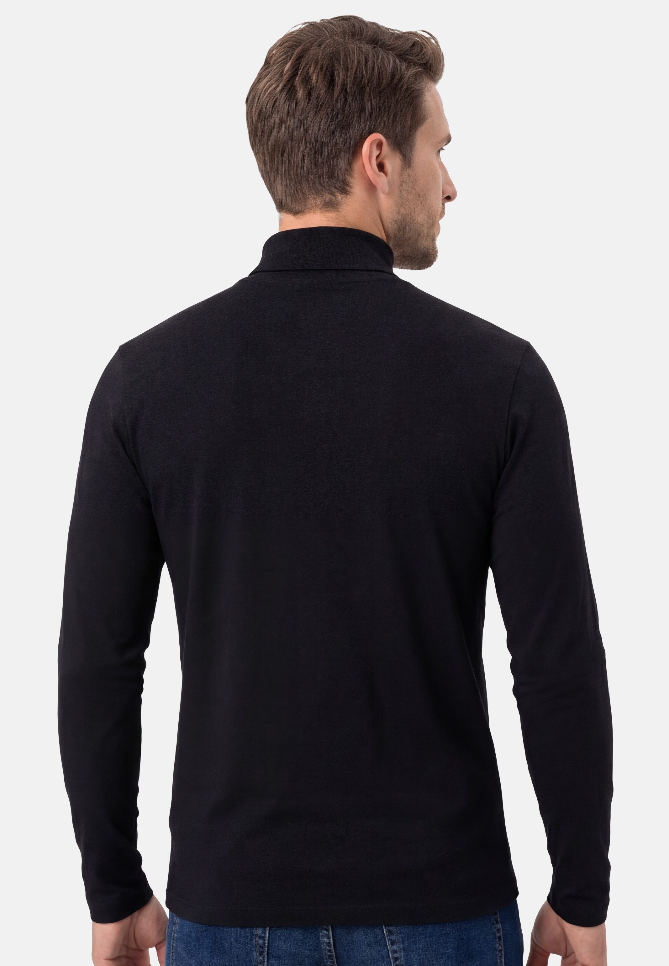 RAGMAN Langarmshirt 3er Pack Basic (Spar-Set, 3-tlg) Rollkragenshirt - Baumwolle - Atmungsaktiv