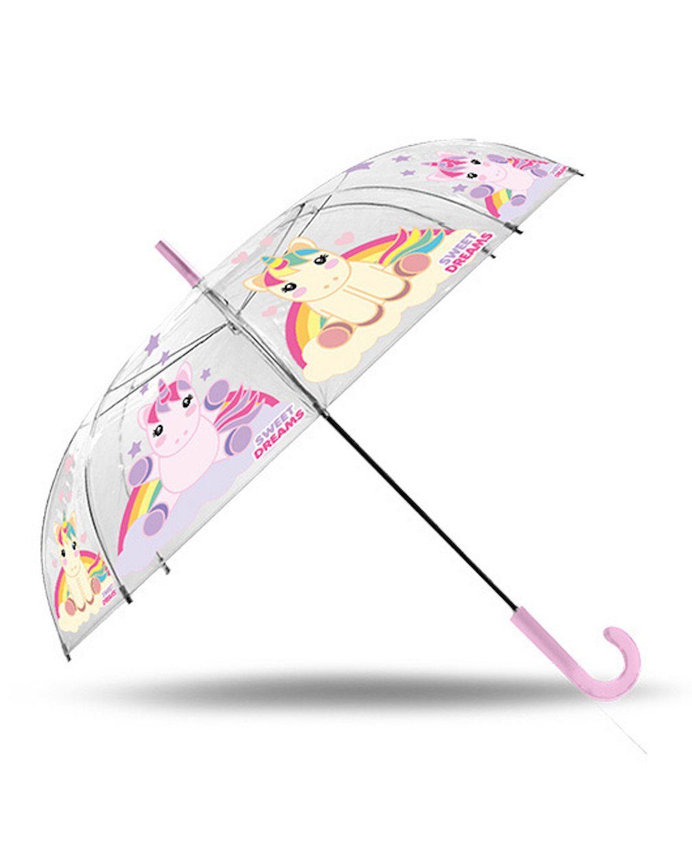 Kids Euroswan Stockregenschirm Einhorn Regenschirm Durchmesser 90cm