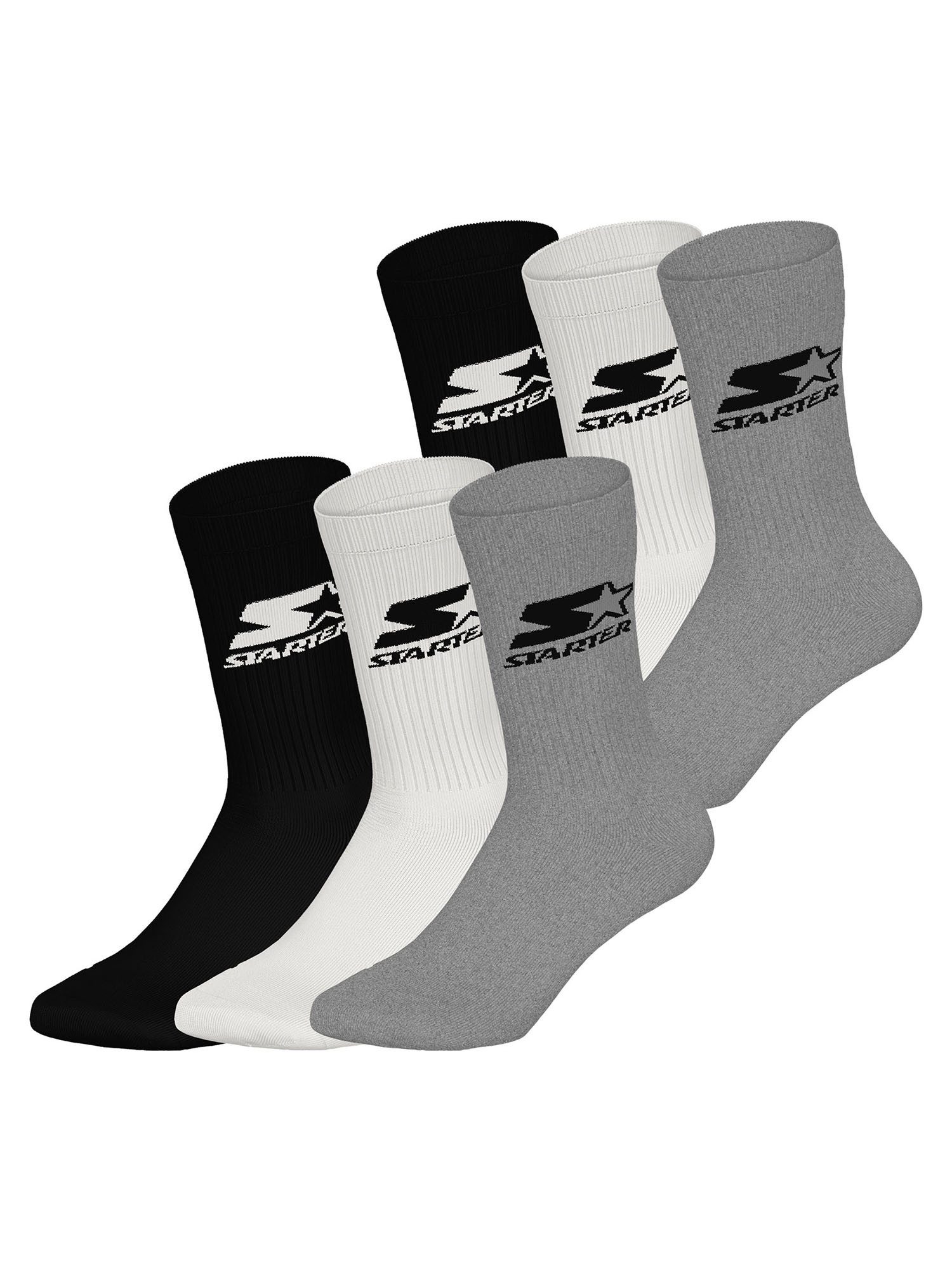 Starter Basicsocken Crew (6-Paar) Socken, Baumwollsocken, Alltagsocken