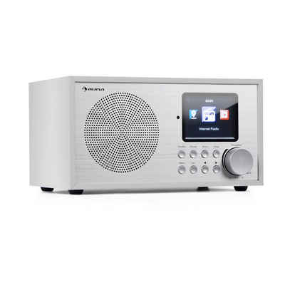 Auna Silver Star Mini Radio (8 W, Internetradio Bluetooth Radio WLAN - DAB Plus Digitalradio Küchenradio)