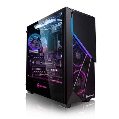 Megaport Gaming-PC (AMD Ryzen 7 5700X 8x 4.60 GHz 5700X, GeForce RTX 4070 Ti 12GB, 32 GB RAM, 1000 GB SSD, Luftkühlung, OHNE Betriebssystem)