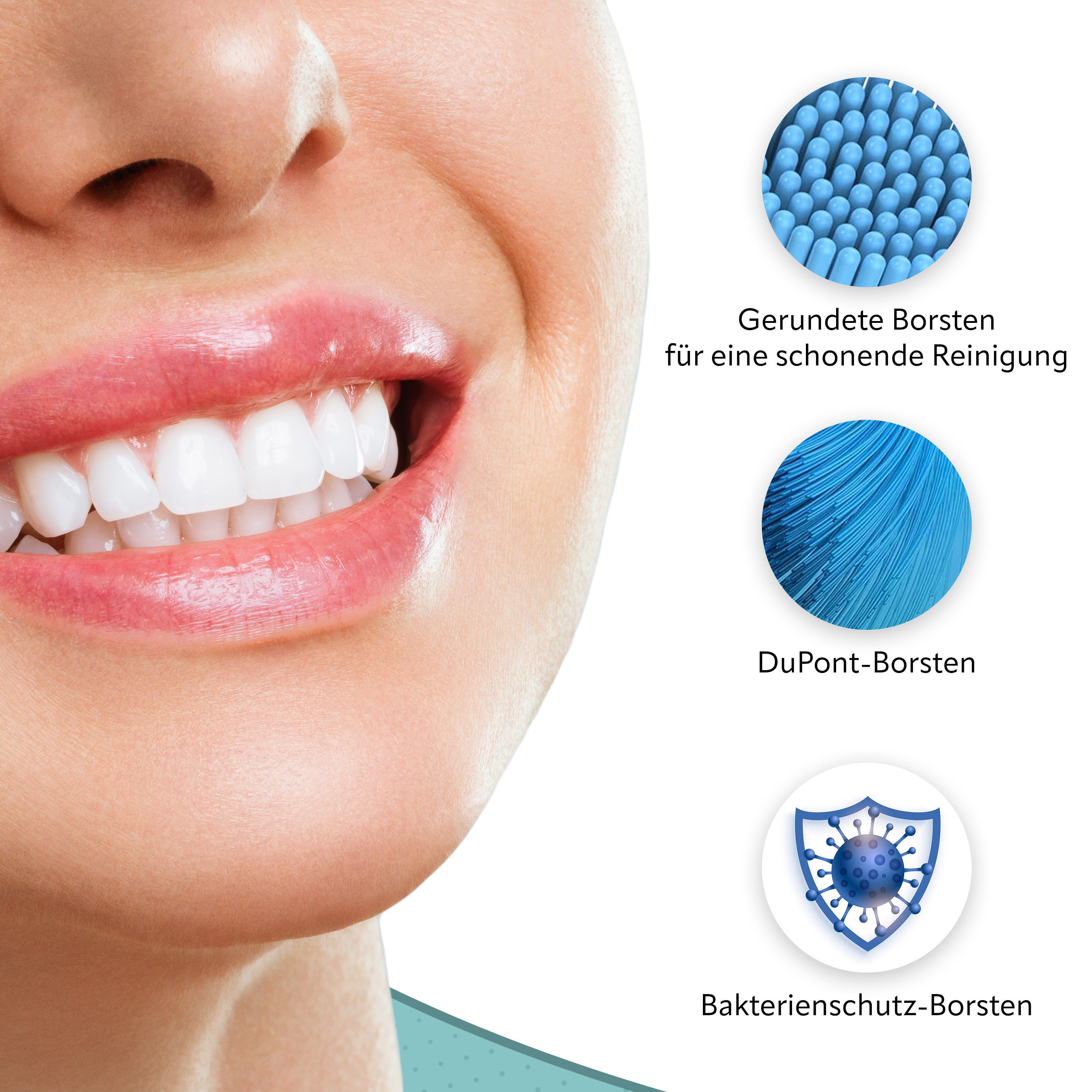 Wunder Zahnstocher Mundpflegecenter Aufsteckbürsten für Oral B 8er Pack - Zahnbürstenaufsätze für Oral B, Aufsteckbürsten, Aufsteckbürsten kompatibel mit Oral B, Rotierender Impuls-Bürstenkopf