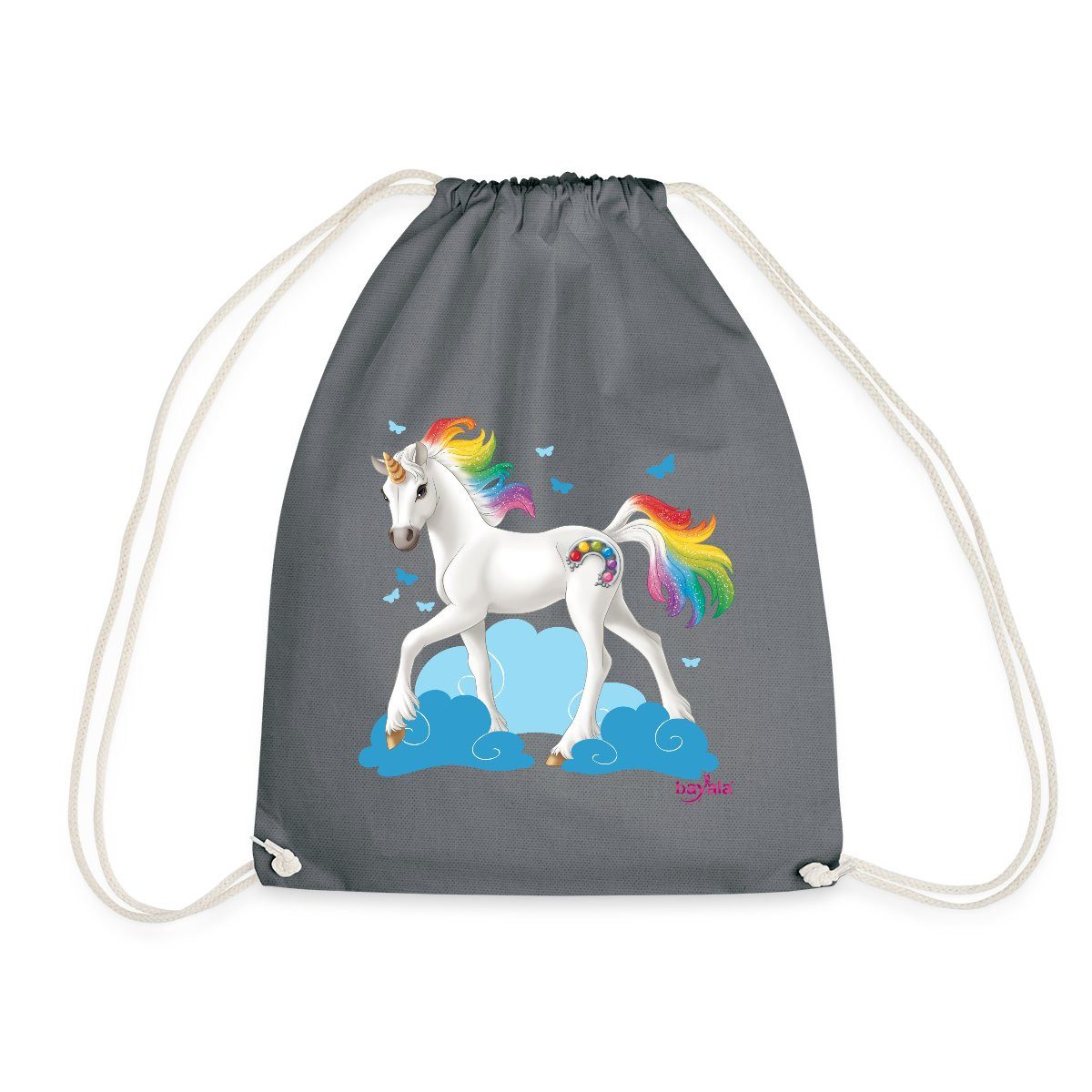 Spreadshirt Turnbeutel Schleich Bayala Regenbogeneinhorn Turnbeutel (1-tlg)