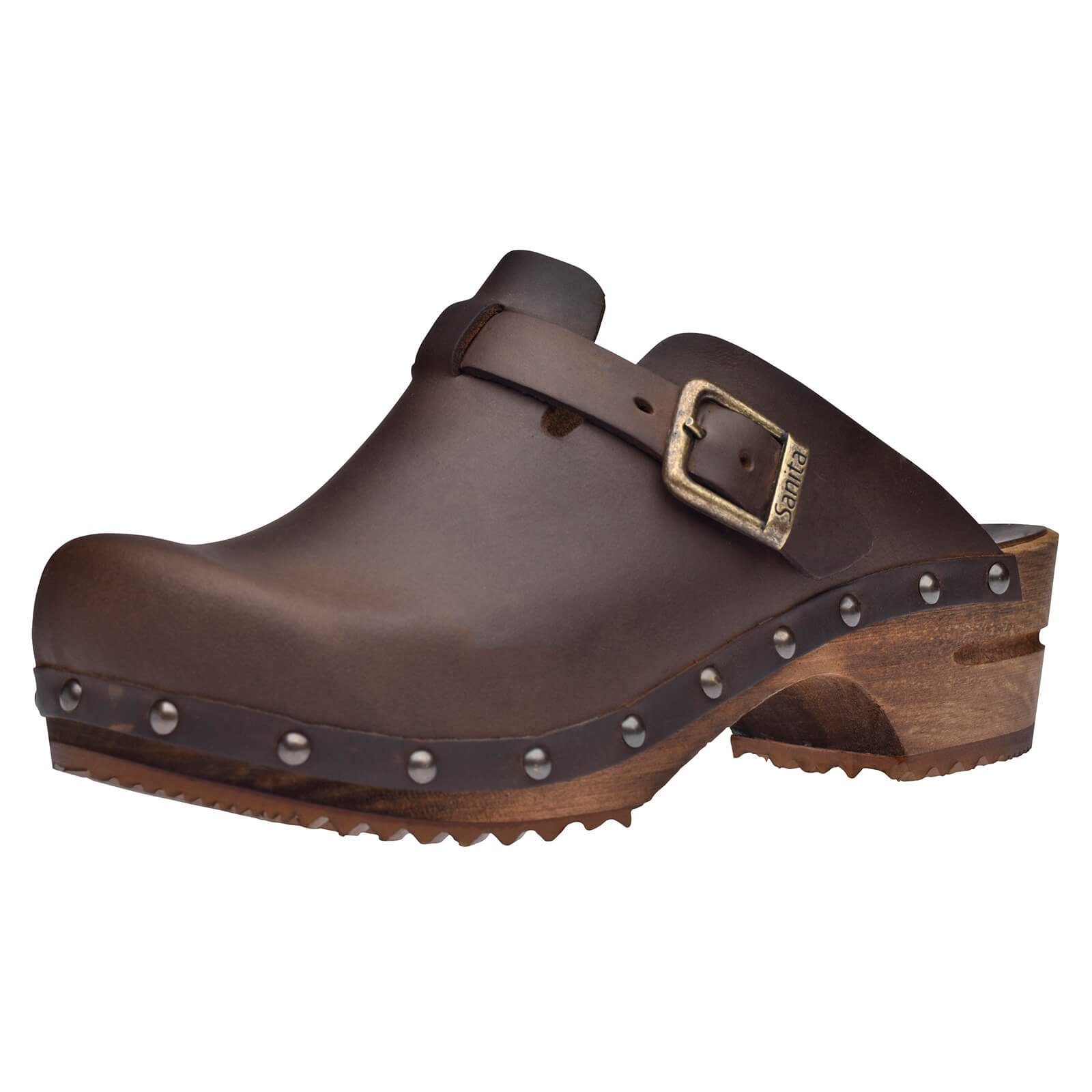 Sanita Wood-Kristel Open Clog Antique Brown günstig online kaufen