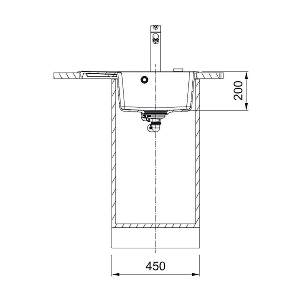 FRANKE Granitspüle Centro CNG 611-62 A Fragranit, 62/500 cm