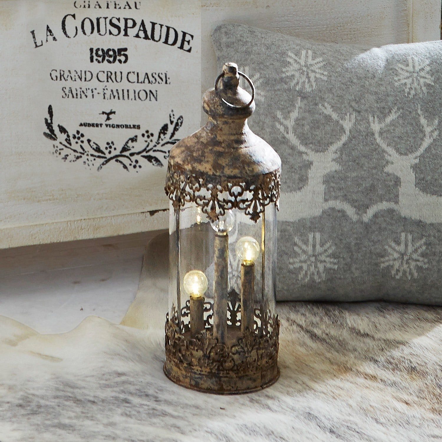 Mirabeau LED Laterne Laterne Cosette antikbraun