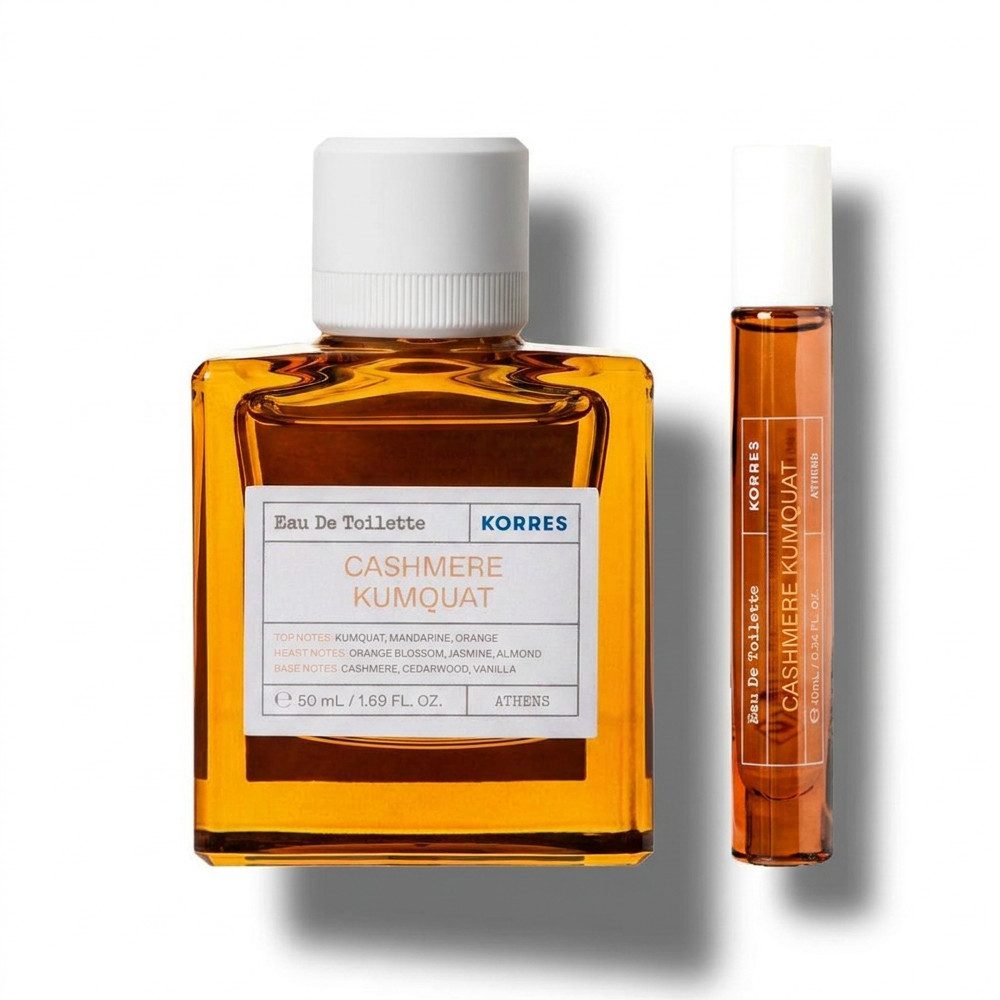 Korres Eau de Toilette Korres Cashmere Kumquat Eau de Toilette Duft Duo, Eau de Toilette Set mit Full Size und Deluxe Reisegröße