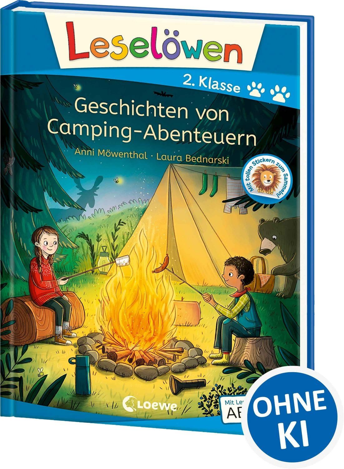 Leselöwen 2. Klasse - Geschichten von Camping-Abenteuern / Anni Möwenthal