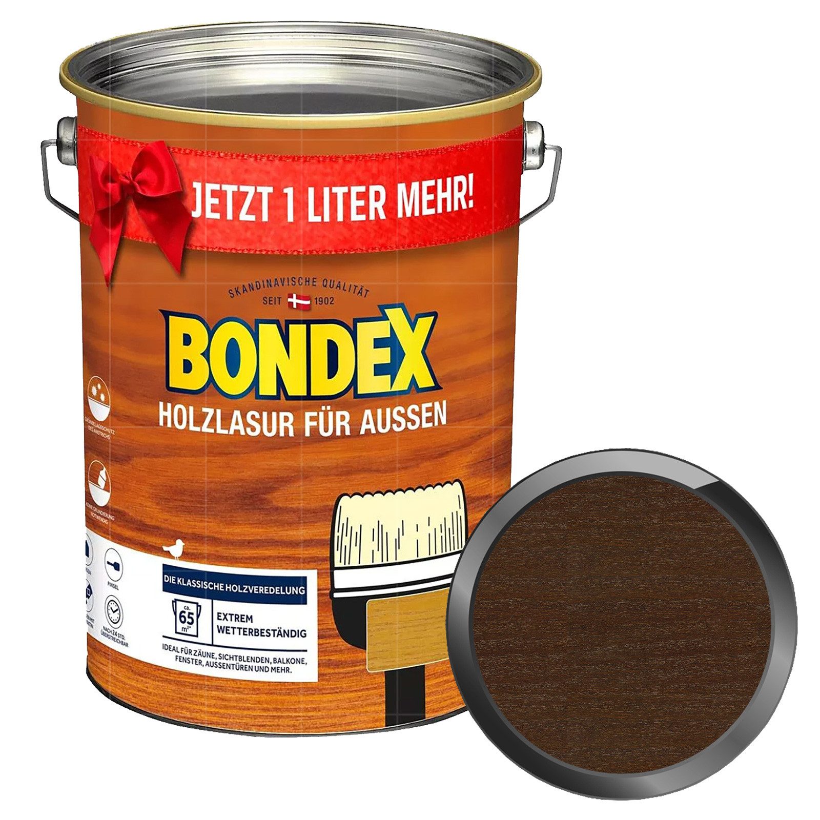 Bondex Holzschutzlasur Holzlasur für aussen - 5 Ltr
