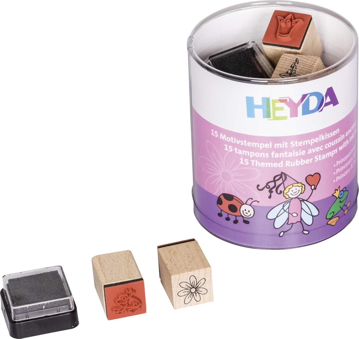 Heyda Spiel Magisches Prinzessinnen & Feen Stempelset - 15 zauberhafte Motive