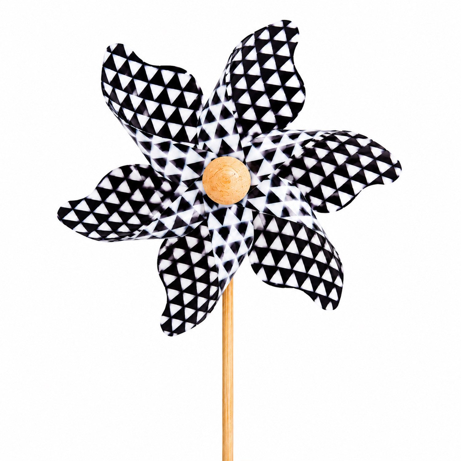 RIFFELMACHER & WEINBERGER Hängedekoration Windrad schwarz-weiß, Kunststoff 8x8 cm, 1 Stück
