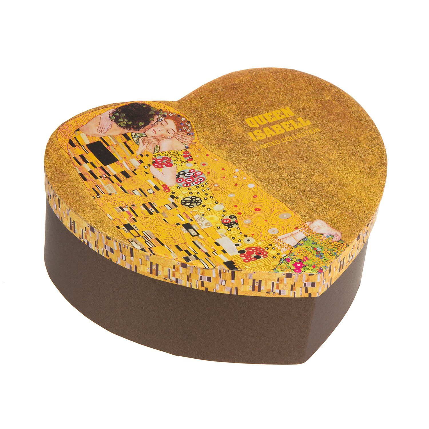 Deko-Box [ Der Queen Löffeln in Goldmuster Isabell #2 und einer Bechern aus ] 2 300 2 ml Kuss, Geschenk-Set je Dekobecher