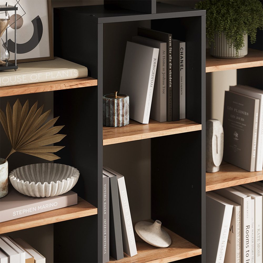 Vicco Raumteiler, Anthrazit/Goldkraft Eiche, 107.2 x 143 cm günstig online kaufen