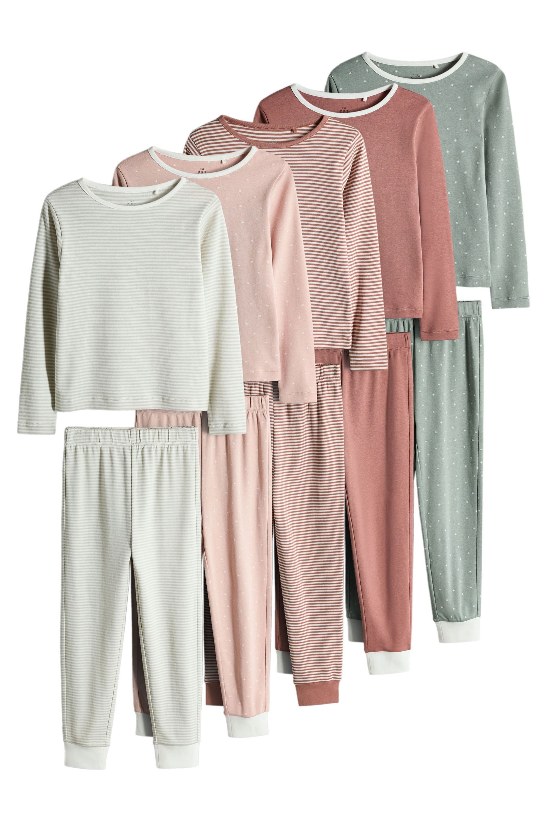 The Set Pyjama The Set Kuschelige Schlafanzüge aus Baumwolljersey (10 tlg)