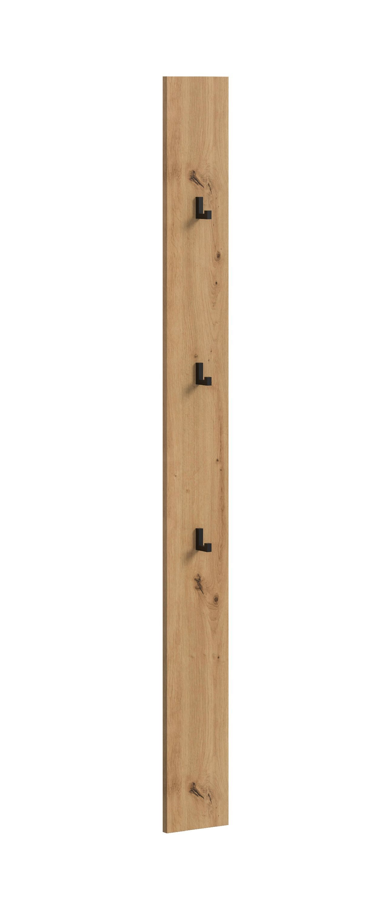 xonox.home Garderobenpaneel, Artisan Oak Nachbildung Melamin beschichtet modern 160x13x6 cm