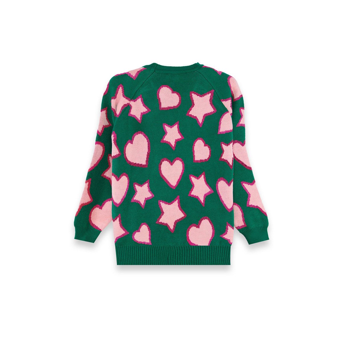 Denokids Strickpullover Stars&Hearts Mädchen Strickpulli, Wollpullover, Feinstrick, Grobstrick, Kuschelpullover