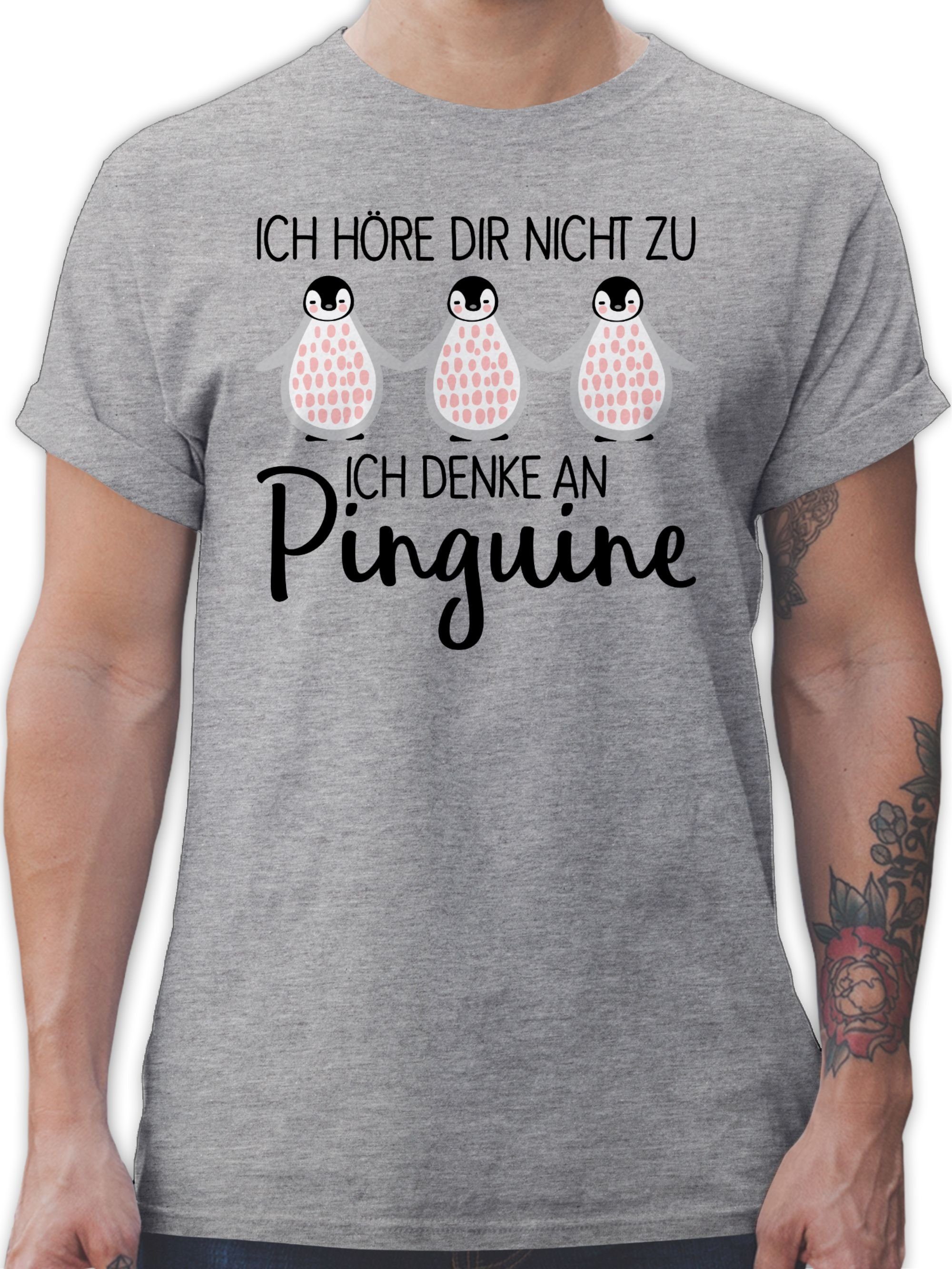 T-Shirt Ich denke an Pinguine