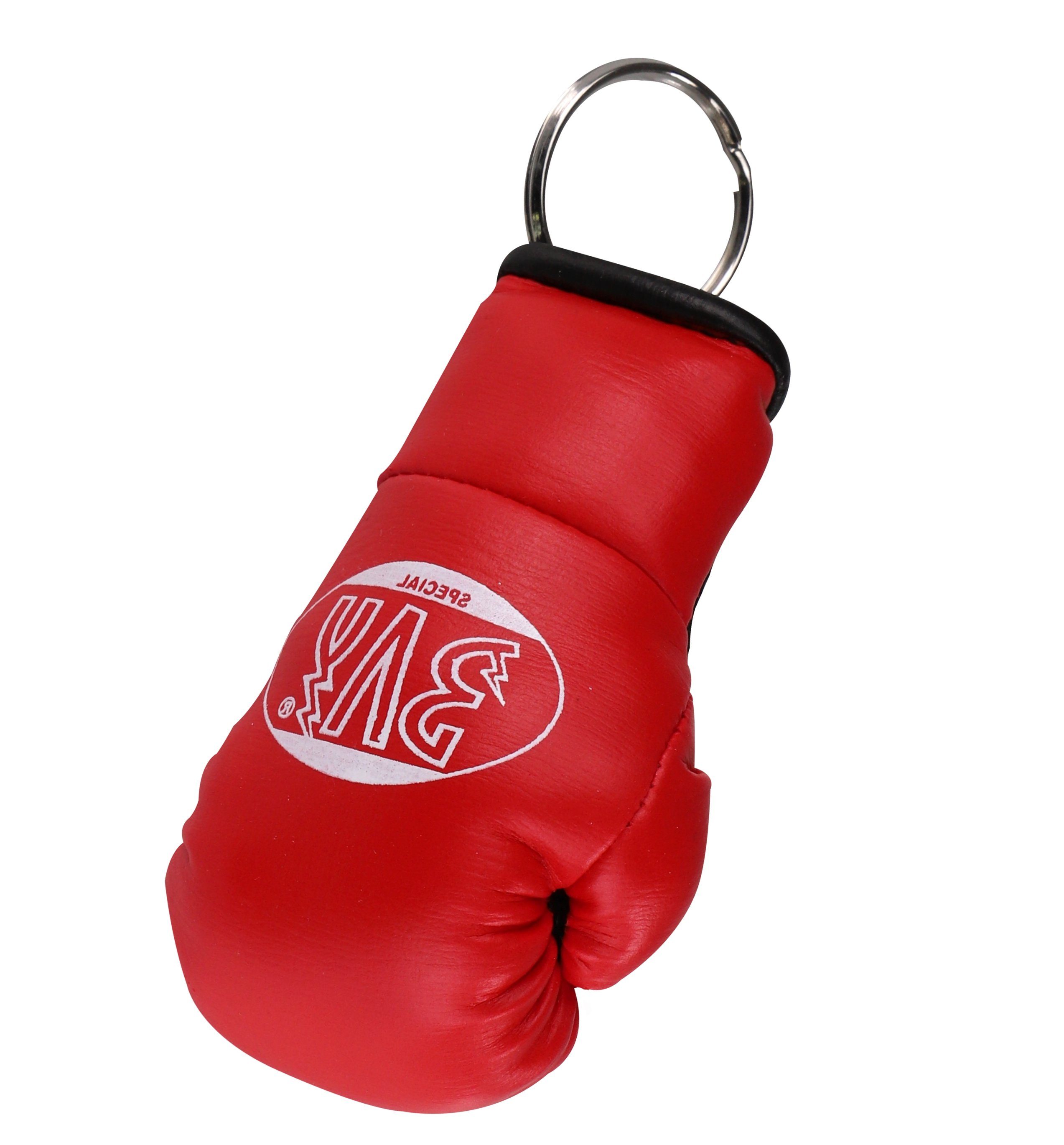 (Stück), Geschenkidee, Miniboxhandschuhe BAY-Sports Mini- Schlüsselanhänger MMA Geschenk Boxen Muay Boxhandschuhe Kampfsport, Thaiboxen, Thai, rot Deko Kickboxen,