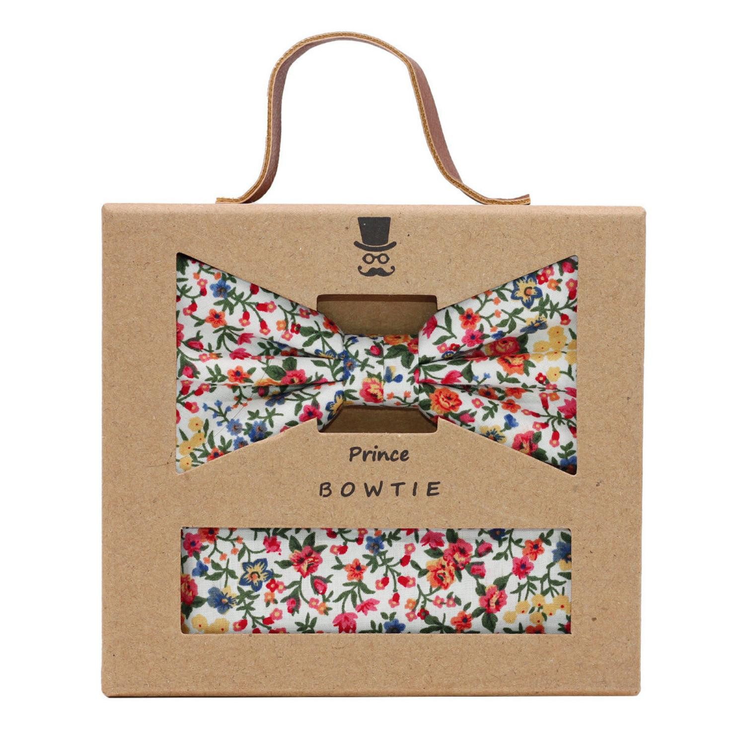 Prince Bowtie Fliege SET FLIEGE+TUCH BLUM