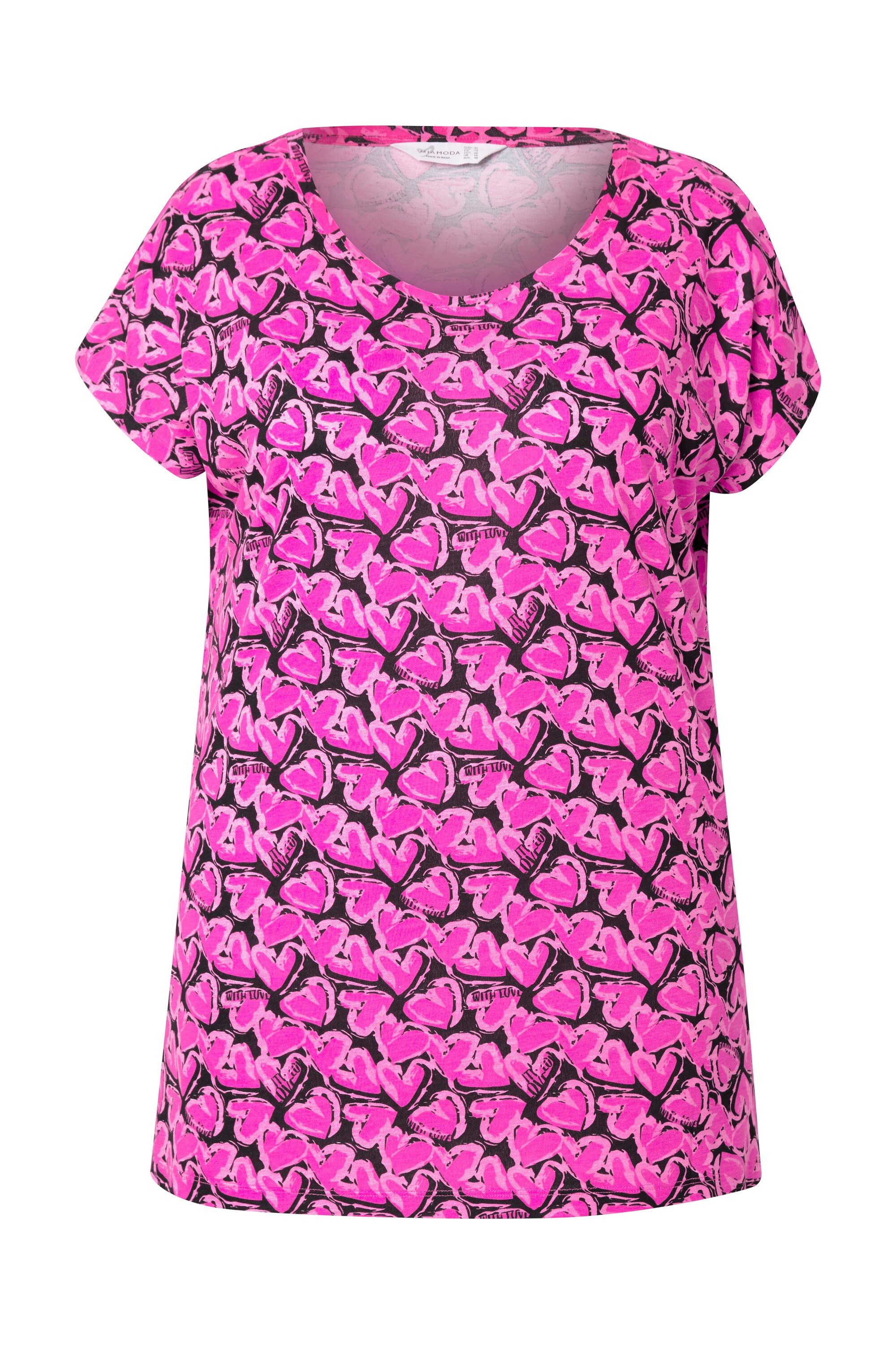 MIAMODA T-Shirt T-Shirt A-Linie Alloverdruck günstig online kaufen