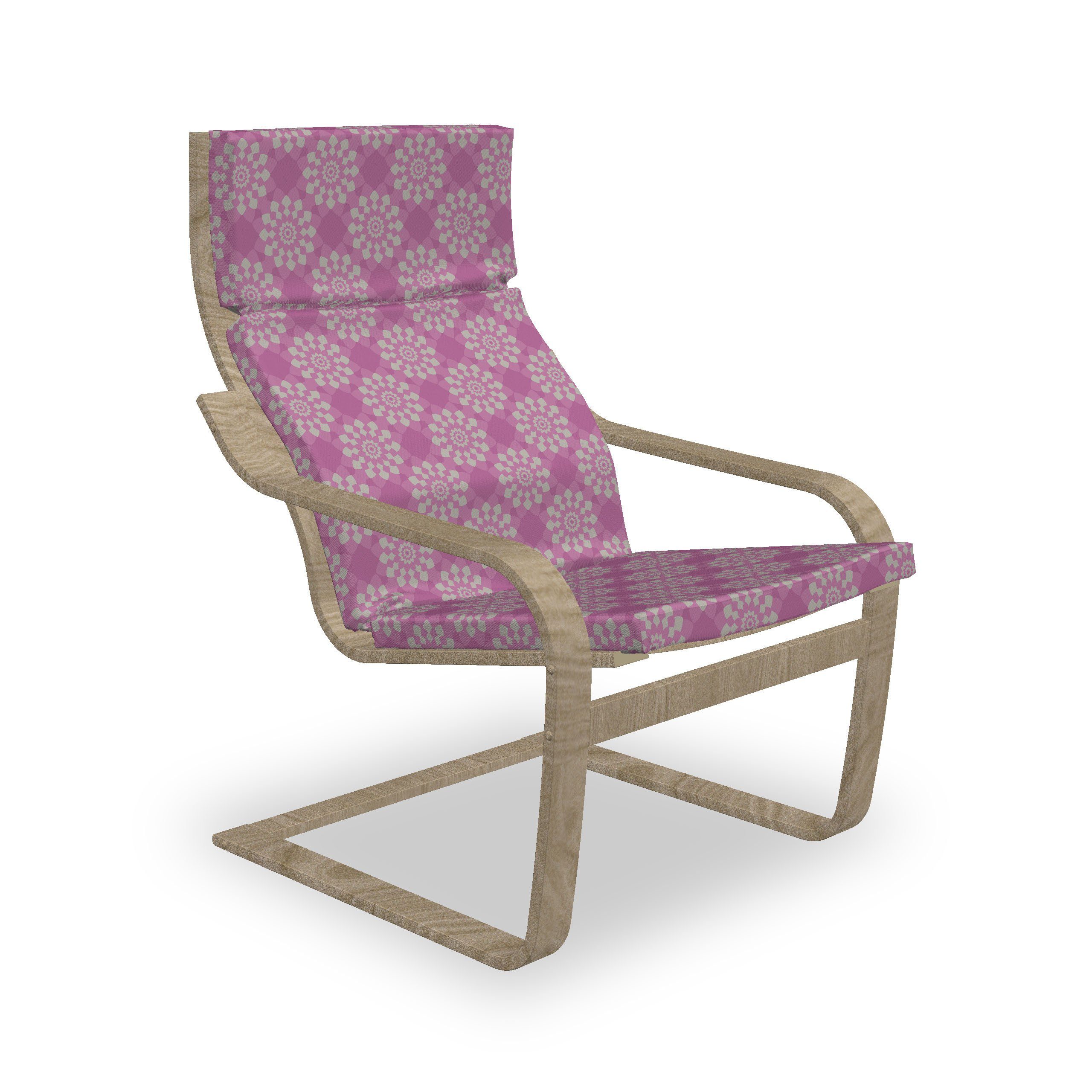 Abakuhaus Stuhlkissen Sitzkissen mit Stuhlkissen mit Hakenschlaufe und Reißverschluss, Kreis-Muster geometrische Motive