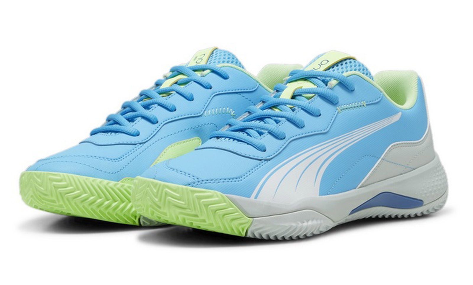 PUMA Nova Smash Allcourt blau/lime Herren Tennisschuh