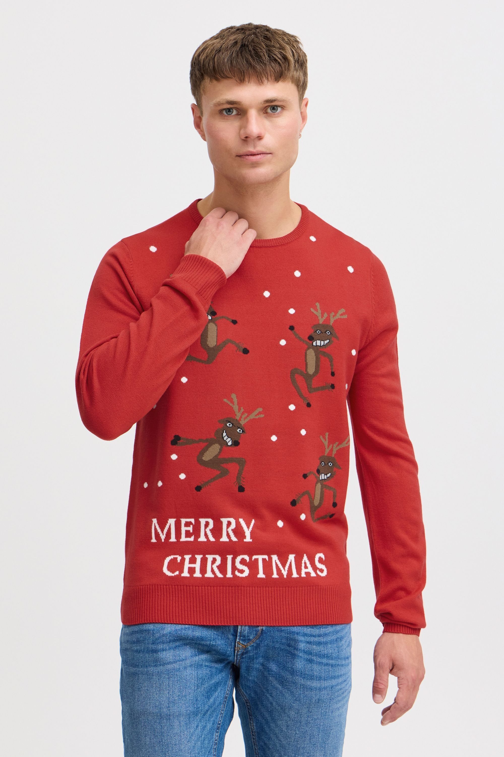 Blend Strickpullover BHRudolph Strickpullover mit Weihnachtsmotiv günstig online kaufen
