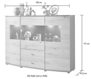 INOSIGN Highboard DERA, Höhe ca. 117 cm