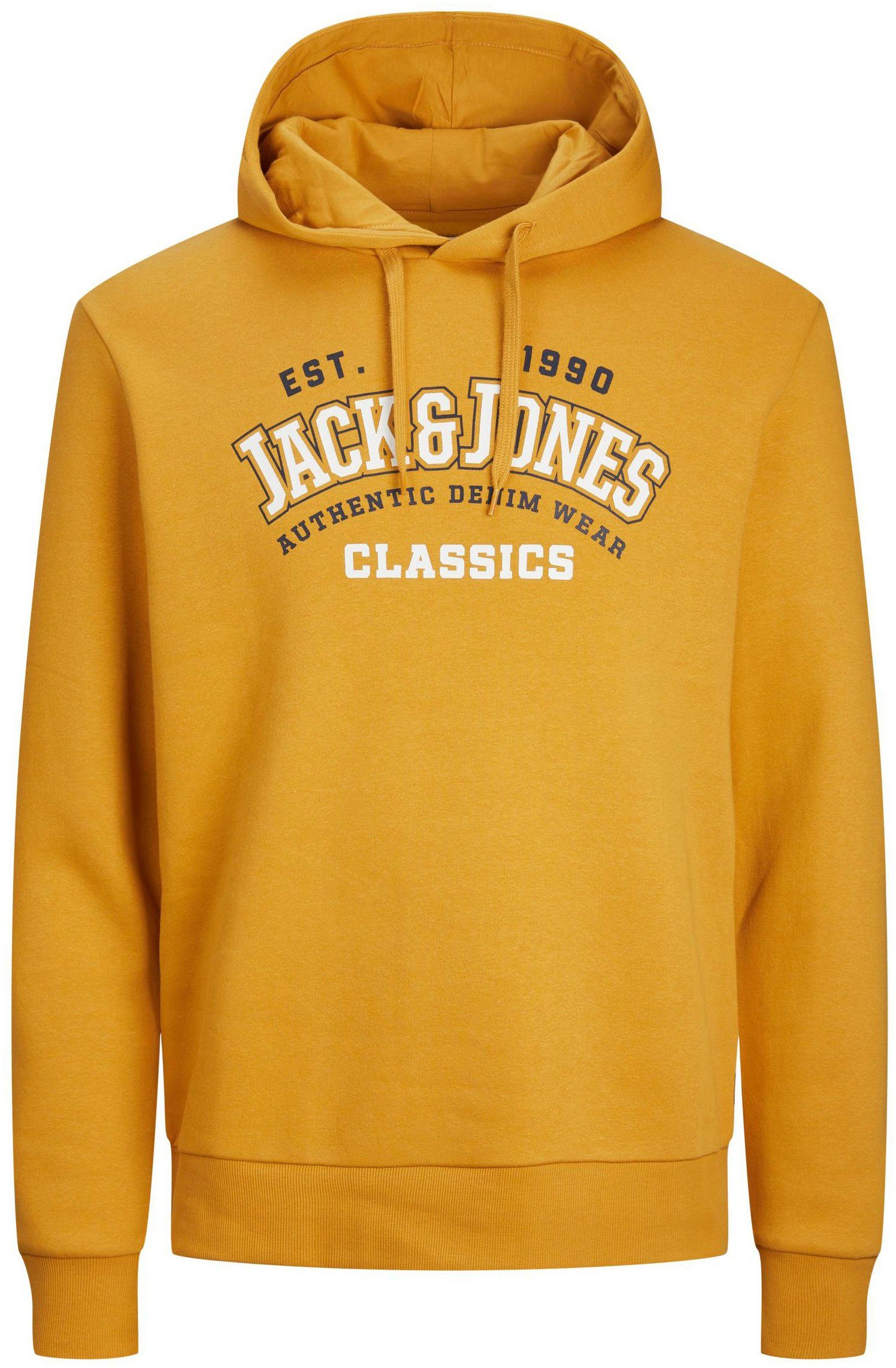 Jack & Jones Kapuzensweatshirt JJELOGO SWEAT Gold NOOS Honey HOOD COL 2 23/24